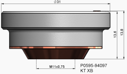 Seramik Parça KT XB P0595-94097 (3'lü Paket) - 2