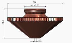 Double Nozzle Ø1.0 mm DE HP1.5