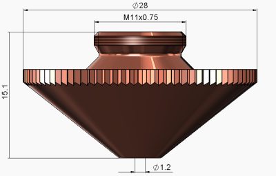 Double Nozzle Ø1.2 mm DE HP1.5