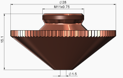 Double Nozzle Ø1.5 mm DE HP1.5