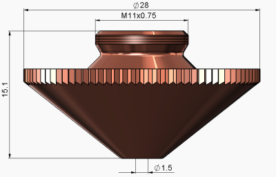 Double Nozzle Ø1.5 mm DE KT X (10'lu Paket) - 3