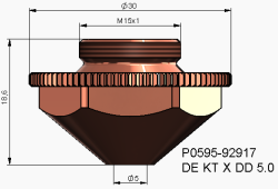 Double Nozzle Ø5.0 mm DE KT X (10'lu Paket) - 3