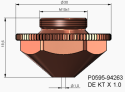 Precitec Double Nozzle KTX - 3