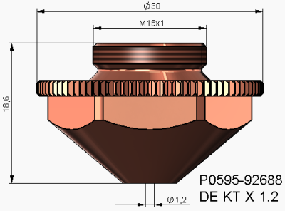 Precitec Double Nozzle KTX - 4