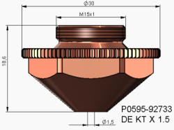 Precitec Double Nozzle KTX - 5