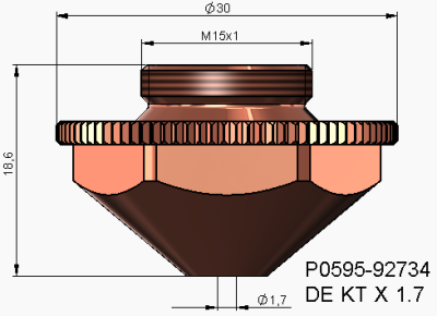 Precitec Double Nozzle KTX - 6