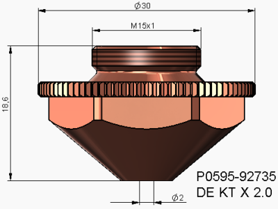 Precitec Double Nozzle KTX - 7