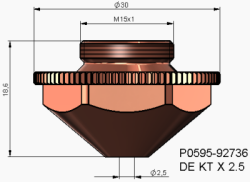 Precitec Double Nozzle KTX - 8