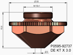 Precitec Double Nozzle KTX - 9