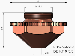 Precitec Double Nozzle KTX - 10