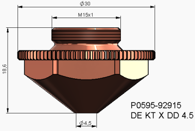 Precitec Double Nozzle KTX - 12