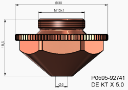 Single Nozzle Ø5.0 mm DE KT X (10'lu Paket) - 3
